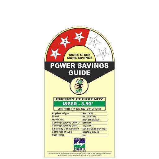 INVERTER SPLIT AC | TKU SERIES | 1 TON | 3 STAR